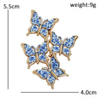 PENDRA Butterfly Garden Enamel Brooch
