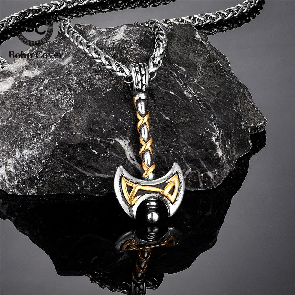 PENDRA Rune Gold Pendant Necklace