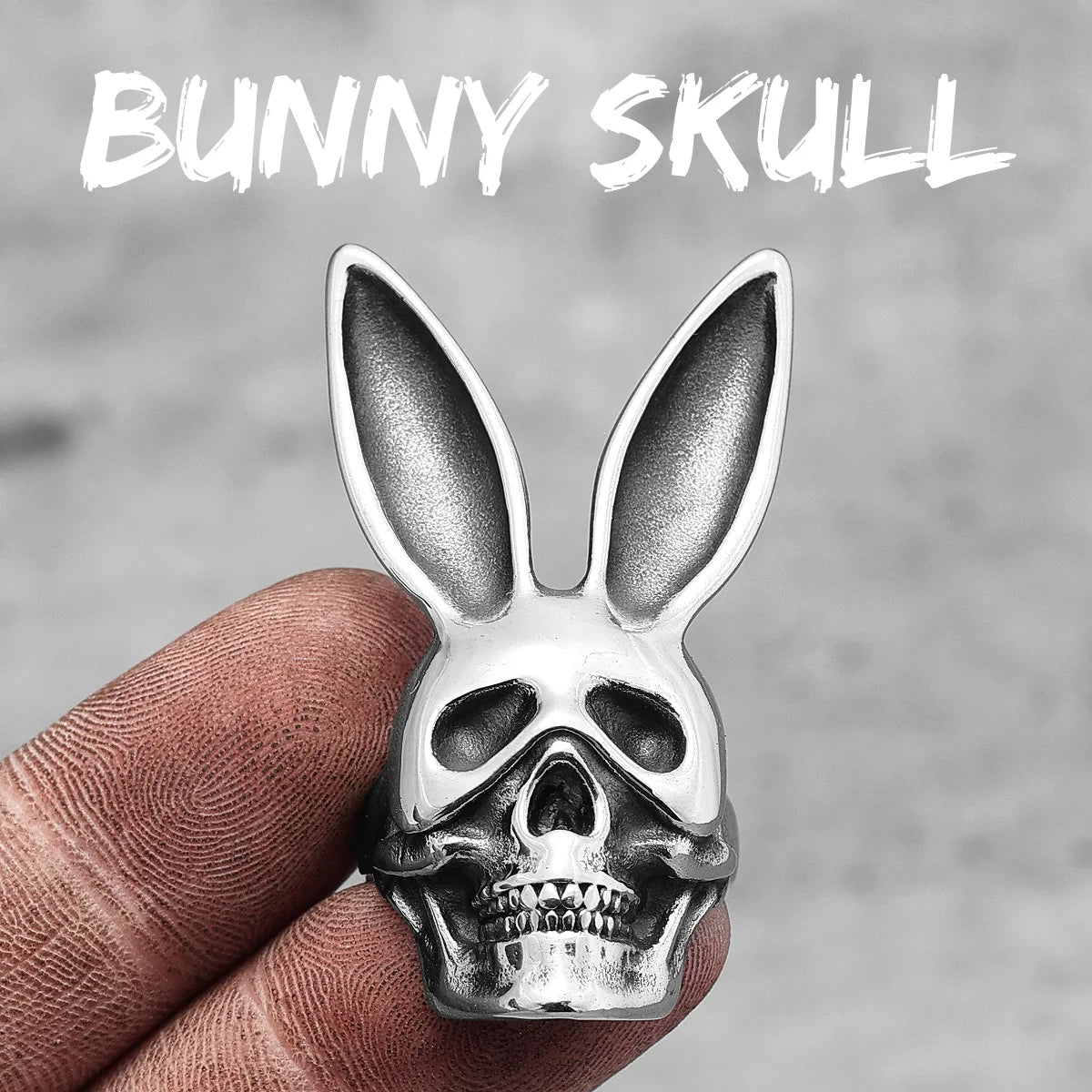 PENDRA Punk Gothic Skull Ring
