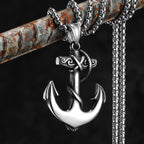 PENDRA Pirate Anchor Steel Necklace
