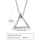 PENDRA Triangle Box Pendant Necklace