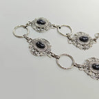 PENDRA Miraora Black Gothic Waist Chain Belt