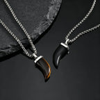 PENDRA Tiger Horn Pendant Necklace
