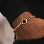 Stylish Men's Chain Bracelet,Hip Hop Stainless Steel Cuban Chain Wristband,Jewelry Gift for Father Son Husband BBF
