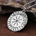 PENDRA Compassviking Stainless Steel Viking Compass Necklace