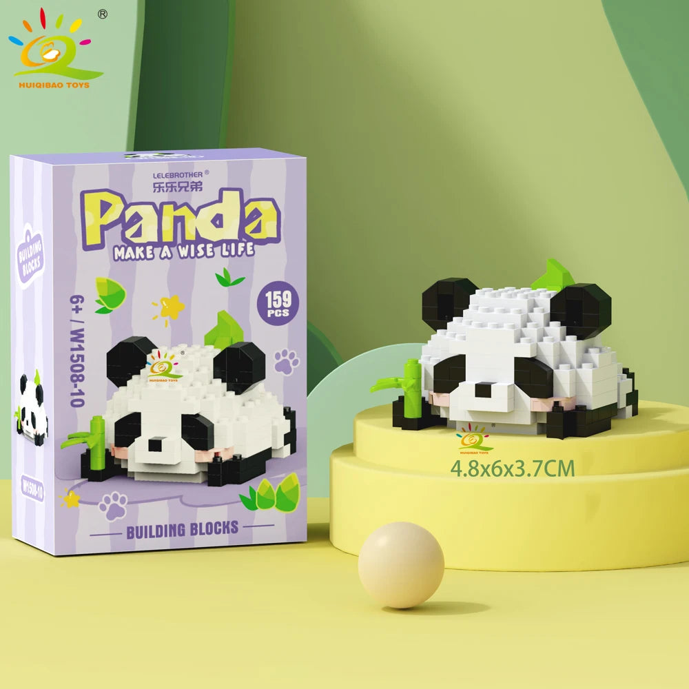 PENDRA Cute Panda Micro Building Set