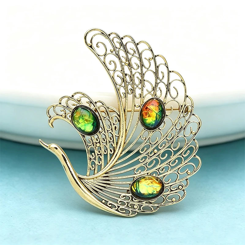 PENDRA Aveline3 Bird Brooch