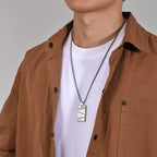 PENDRA Dog Square Dog Tag Necklace