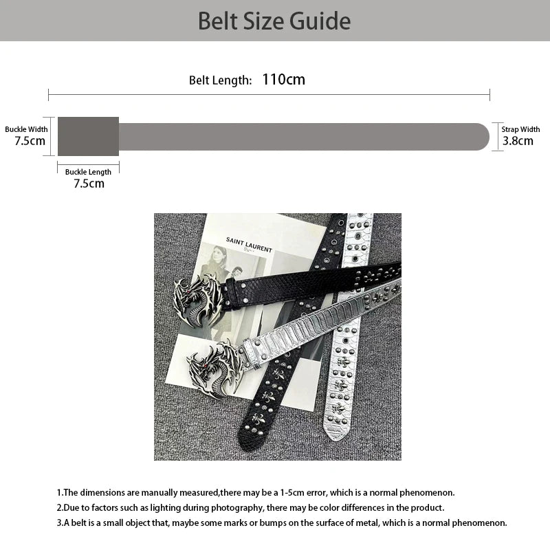New Stylish Y2K PU Leather Fashion Punk Belt For Men and Women Trendy Accessory For Gift Giving Gothic Neutral Waist Belts