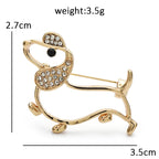 PENDRA Lovely Dog Alloy Brooch