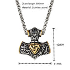 PENDRA Rune Norse Vegvisir Necklace