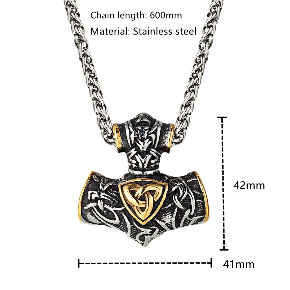 PENDRA Rune Norse Vegvisir Necklace