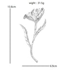 PENDRA Tulip 2-Color Oversized Metal Flower Brooch