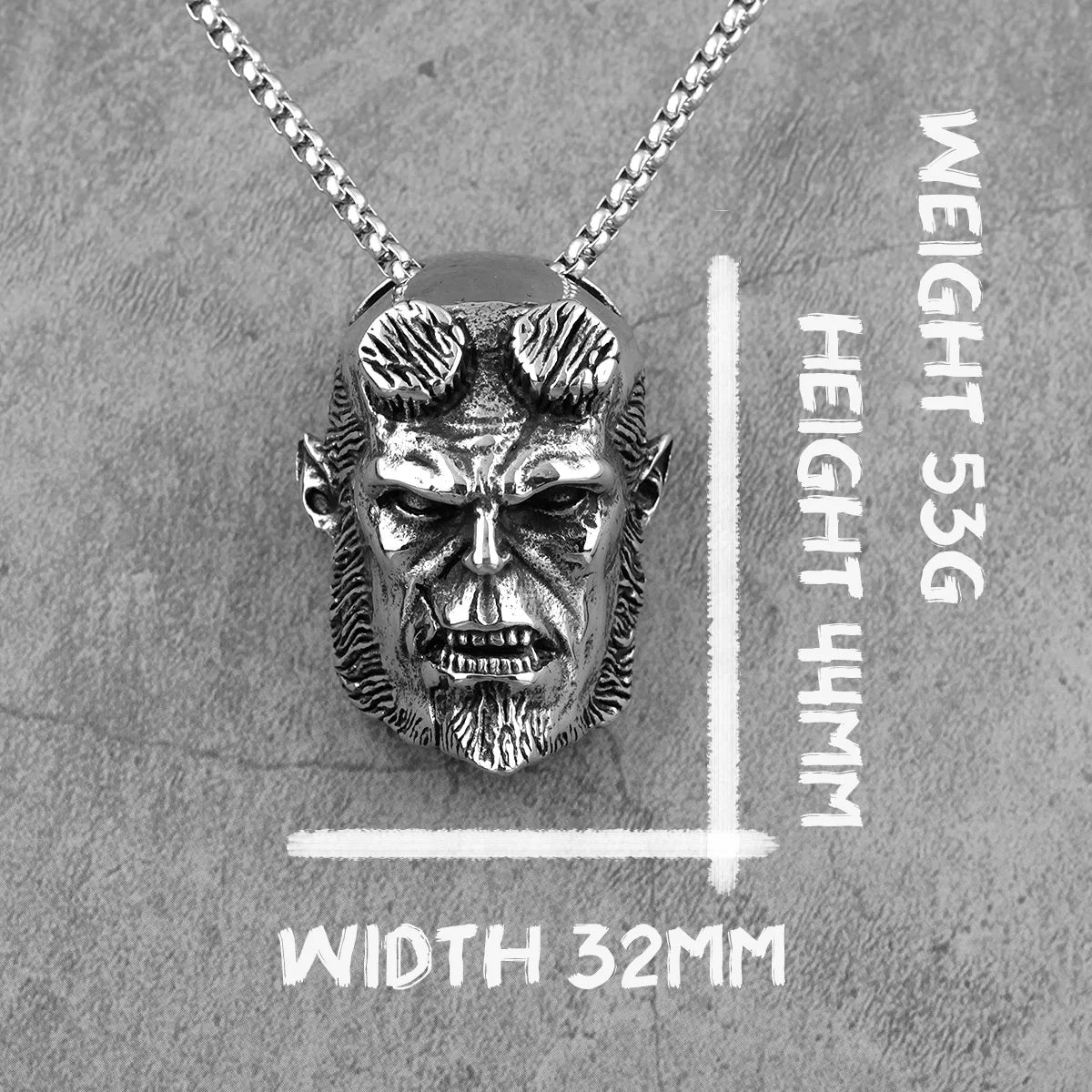 PENDRA Hellboy Anung Un Steel Necklace