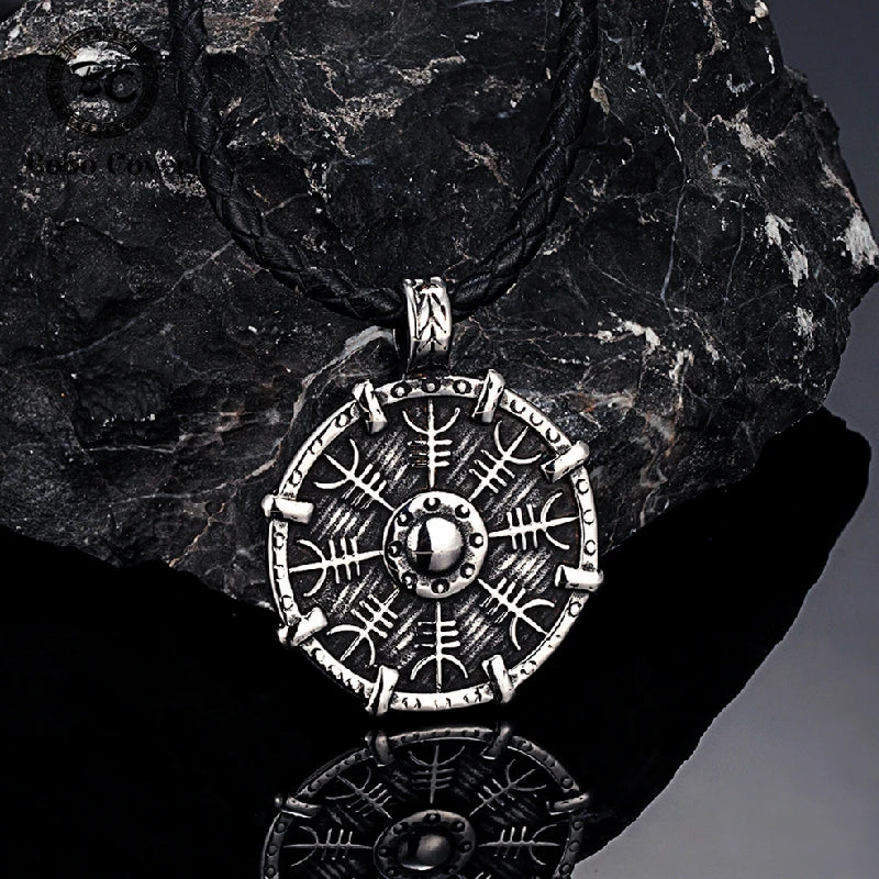 PENDRA Steel Compass Necklace