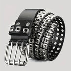 PENDRA Noraene Rivet Studded Designer Hollow Belt
