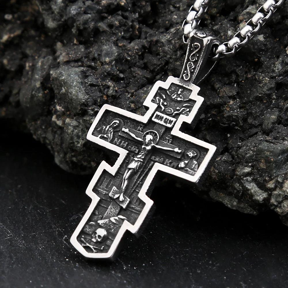 PENDRA Jesuscross 316L Stainless Steel Jesus Cross Pendant