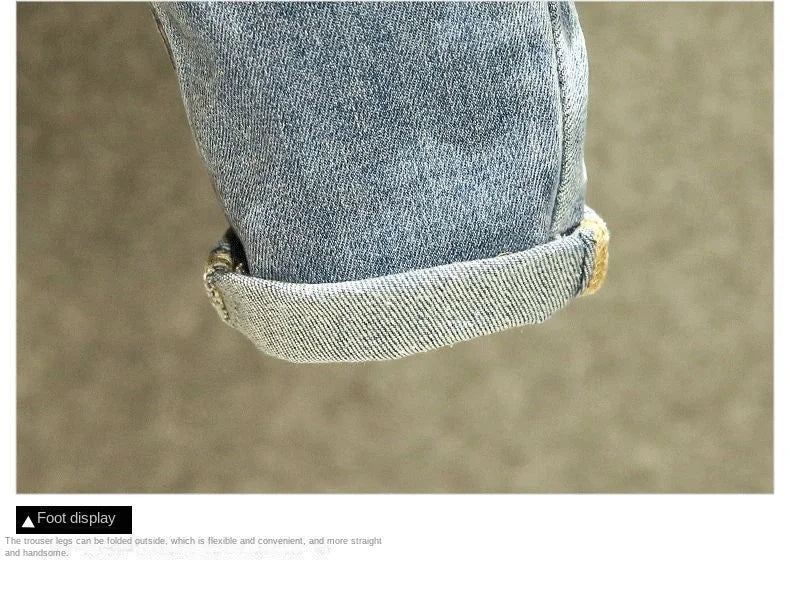 Designer Men's Jeans Luxury Fashion Slim Fit Denim Jeans Stylish korean and Casual Spring and Autumn Look Casual Pencil Pants