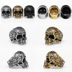 PENDRA Skull Boyfriend Biker Steel Ring