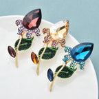 PENDRA Tulippa Classical Crystal Tulip Brooch