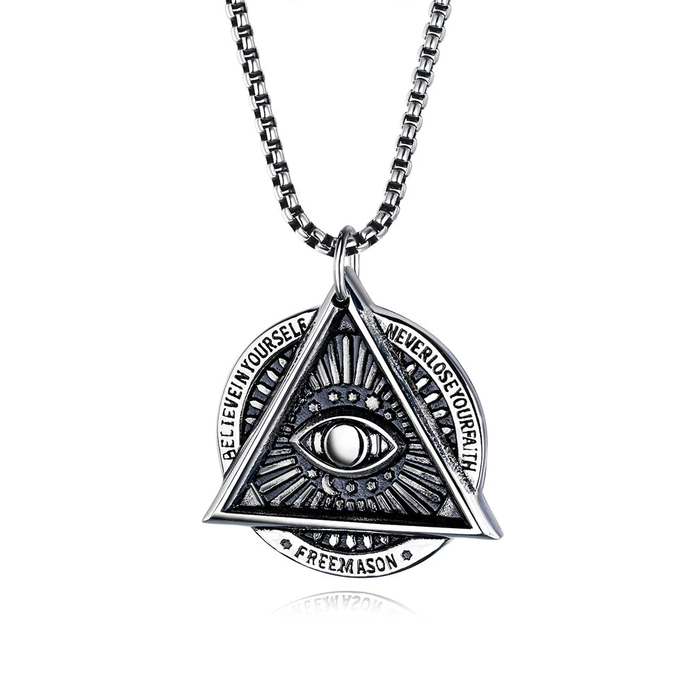 PENDRA AllSeeingEye Stainless Steel Eye Pendant