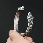 PENDRA Tigercrown Viking Double Tiger Head Bracelet