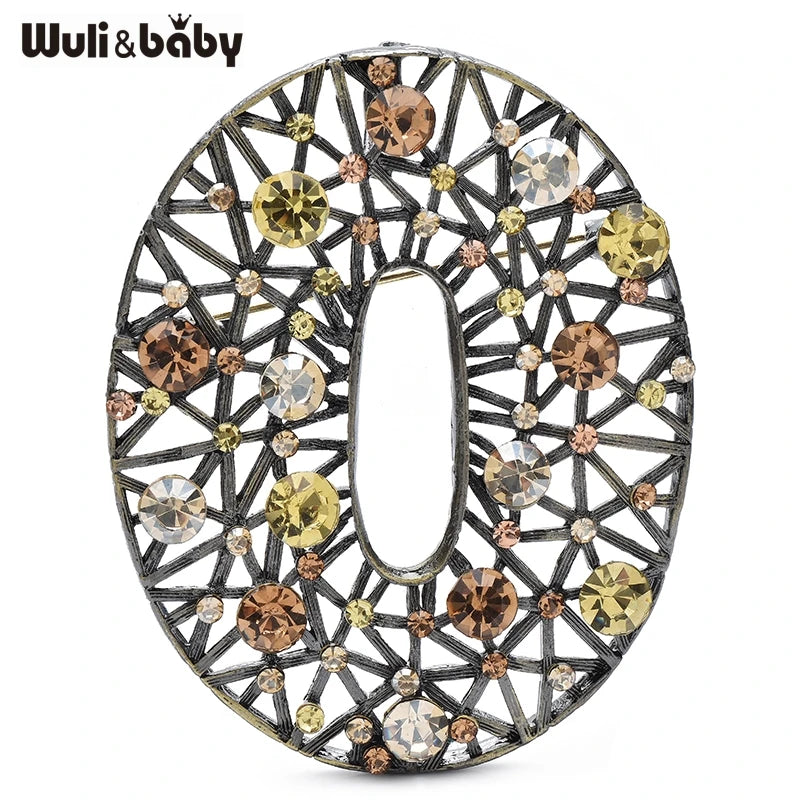 PENDRA Hollowelle Vintage Hollow-Out Round Brooch