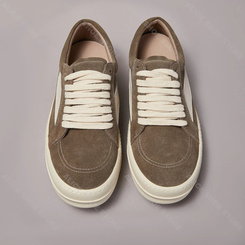 Brand Casual Women Shoe Low Top Men Sneaker Quality Brown Cow Suede Punk Designer Luxury Street Quality Platform Thick-sole Shoe