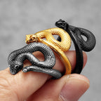 PENDRA Viper Animal Snake Steel Ring