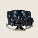 PENDRA Rheaaya Leather Cross Buckle Cross Korean Belt