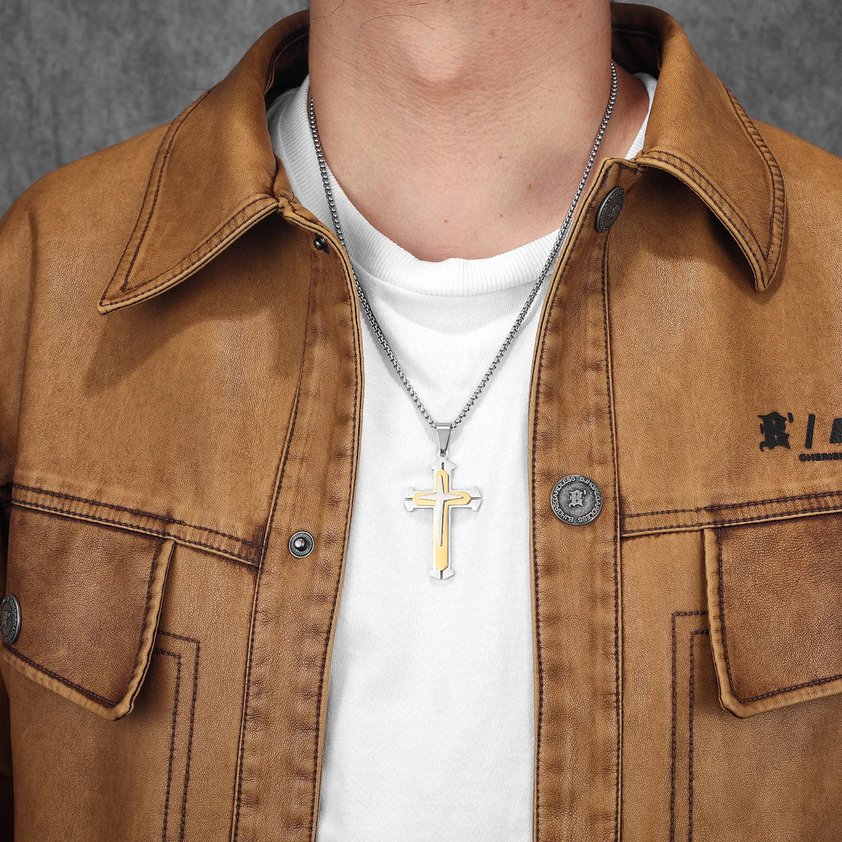 PENDRA Ivorith Cross Charm Necklace