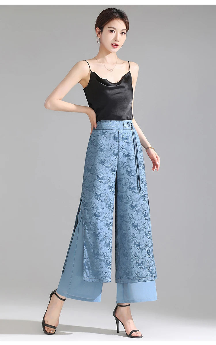 PENDRA Chiffon Wide Trousers Pants