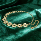 PENDRA Celesina Gold Luxury Waist Chain Belt