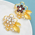 PENDRA Fleuria Classic Rhinestone Flower Brooch