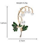 PENDRA Enkiana Enkianthus Chinensis Pearl Flower Brooch