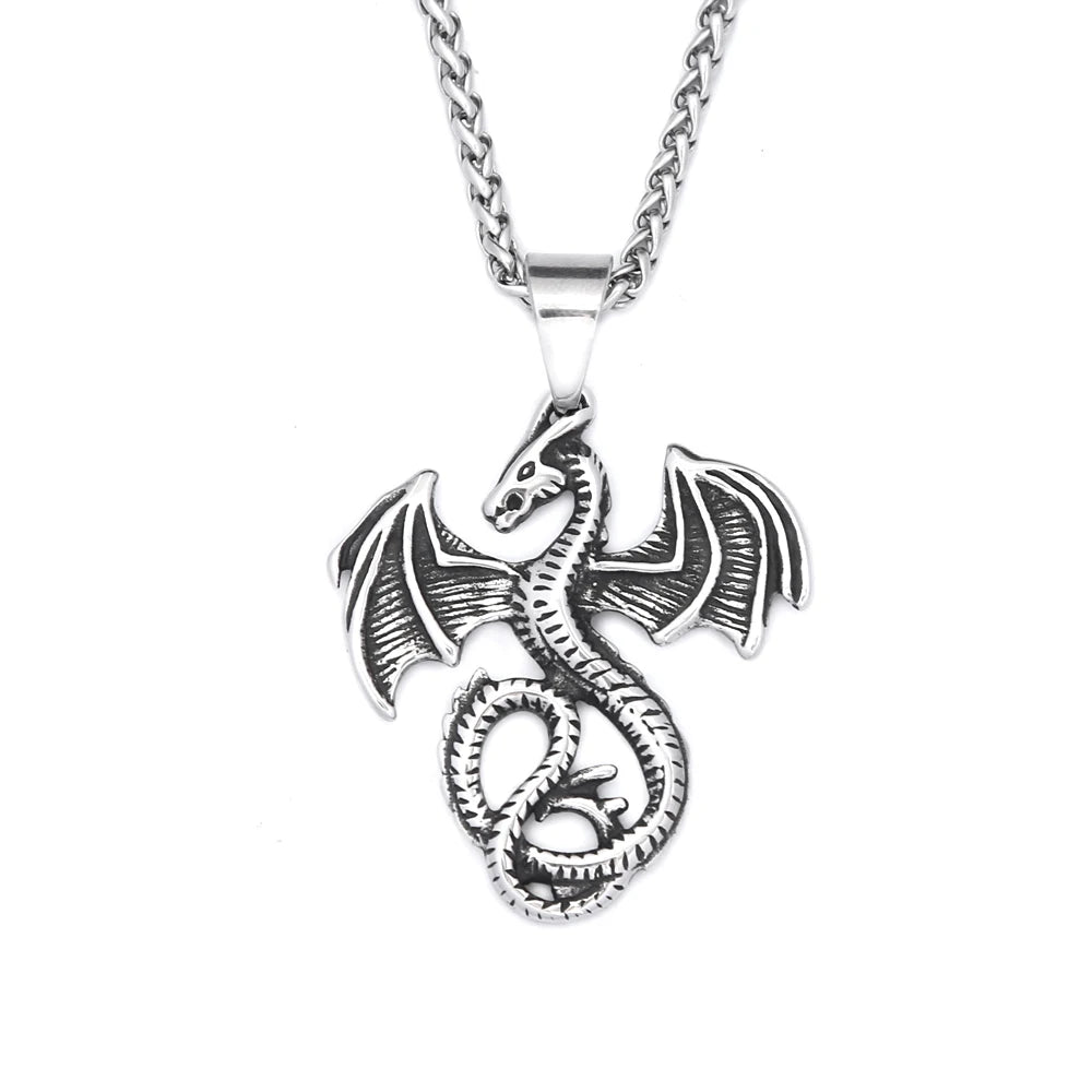 PENDRA Dragonflight Vintage Flying Dragon Pendant