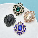 PENDRA Geometra Crystal Royal Geometric Brooch
