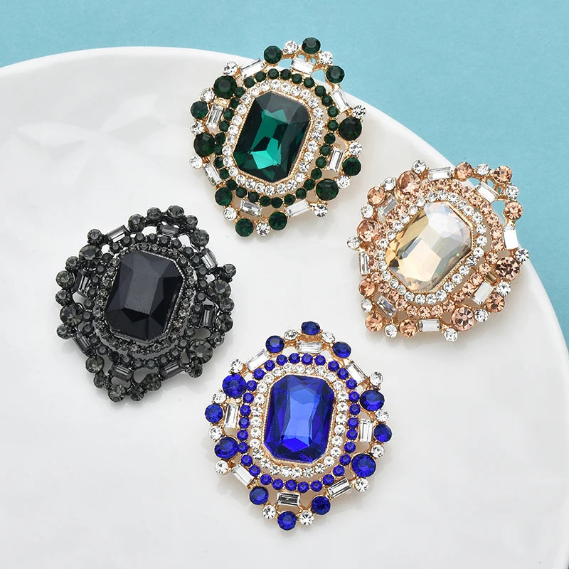 PENDRA Geometra Crystal Royal Geometric Brooch
