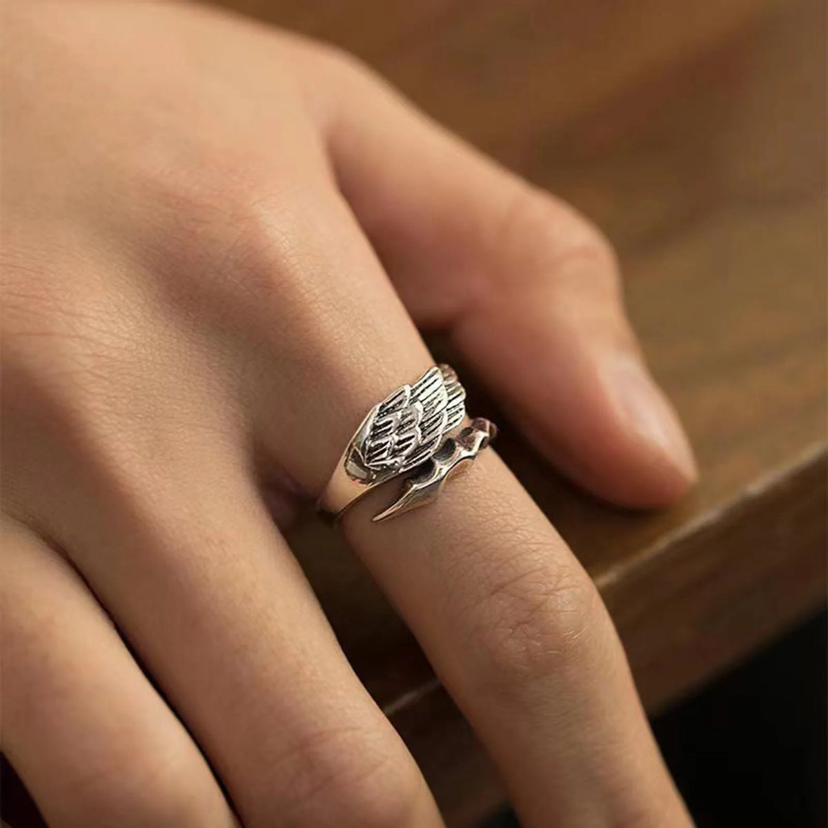 PENDRA Quinlora Angel Wing Ring