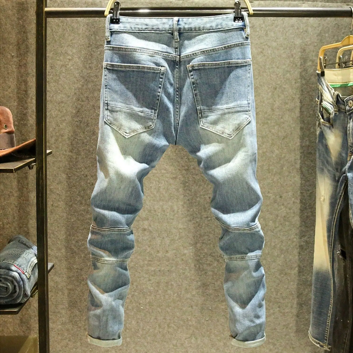Designer Men's Jeans Luxury Fashion Slim Fit Denim Jeans Stylish korean and Casual Spring and Autumn Look Casual Pencil Pants