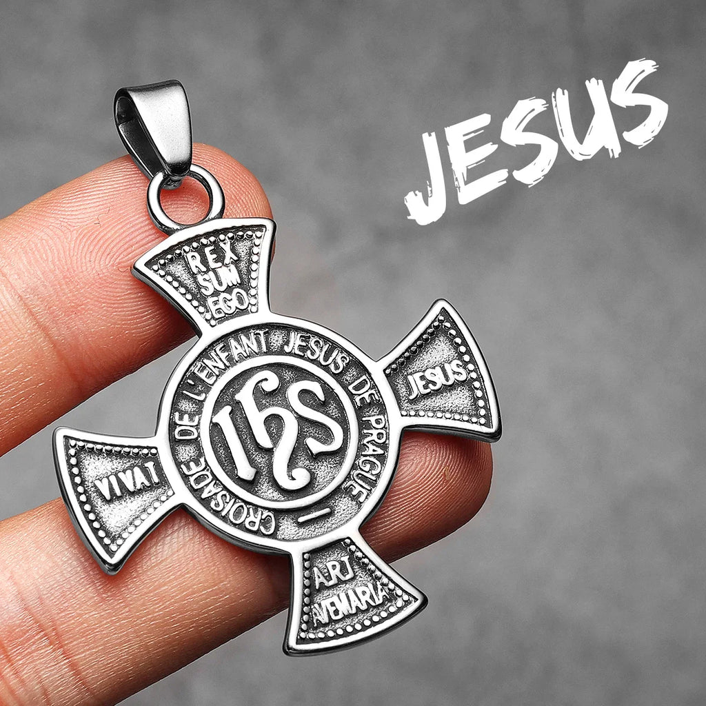 Jesus Character Men Necklaces Stainless Steel Pendant Chain Women Fashion Unique Jewelry Punk New In Accessories Gifts Wholesale