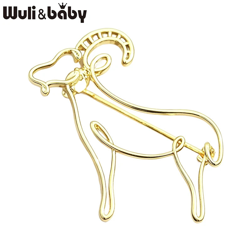 PENDRA Lovely Goat Brooch