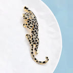 PENDRA Luxe Enamel Leopard Brooch