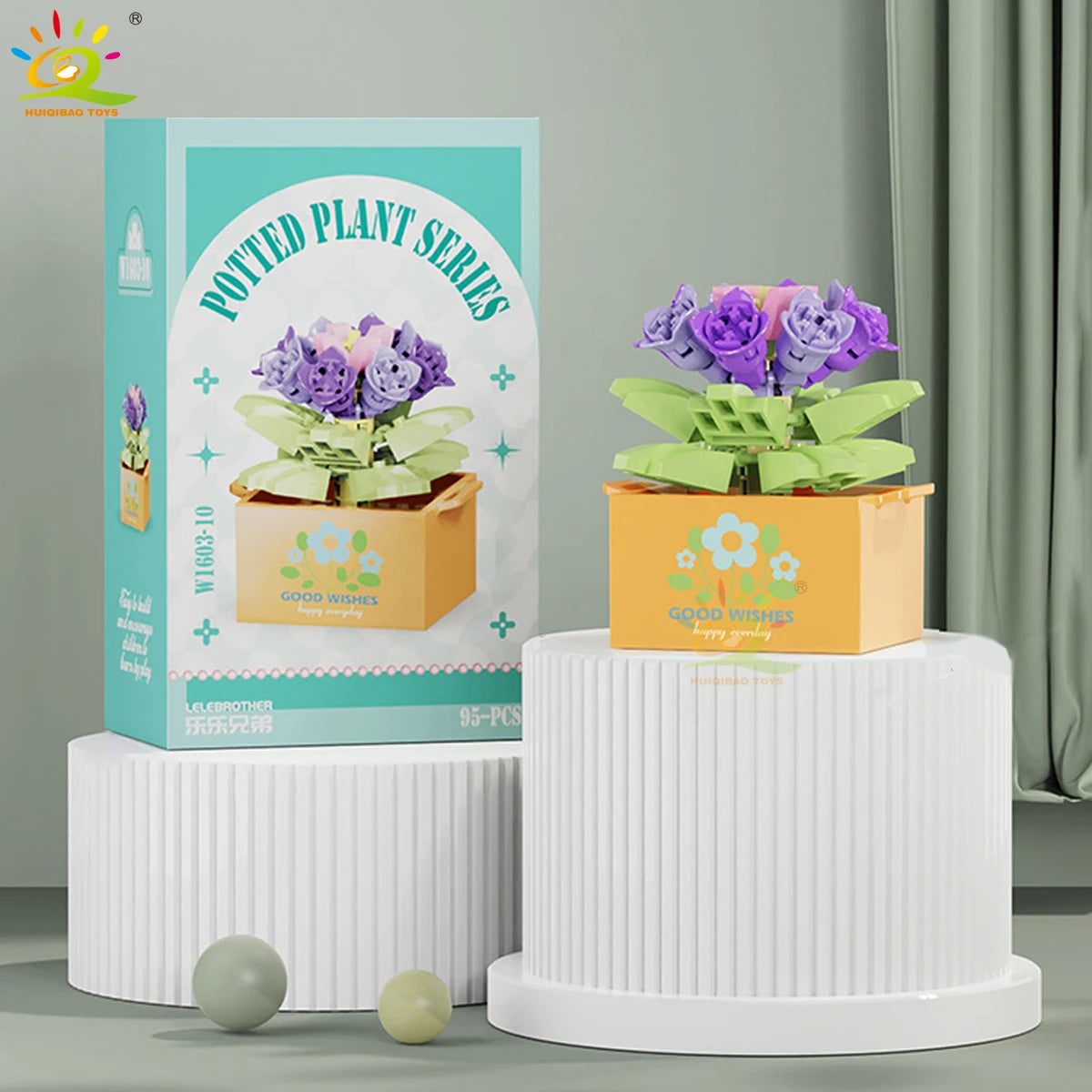 PENDRA Succulent Potted Floral Building Set