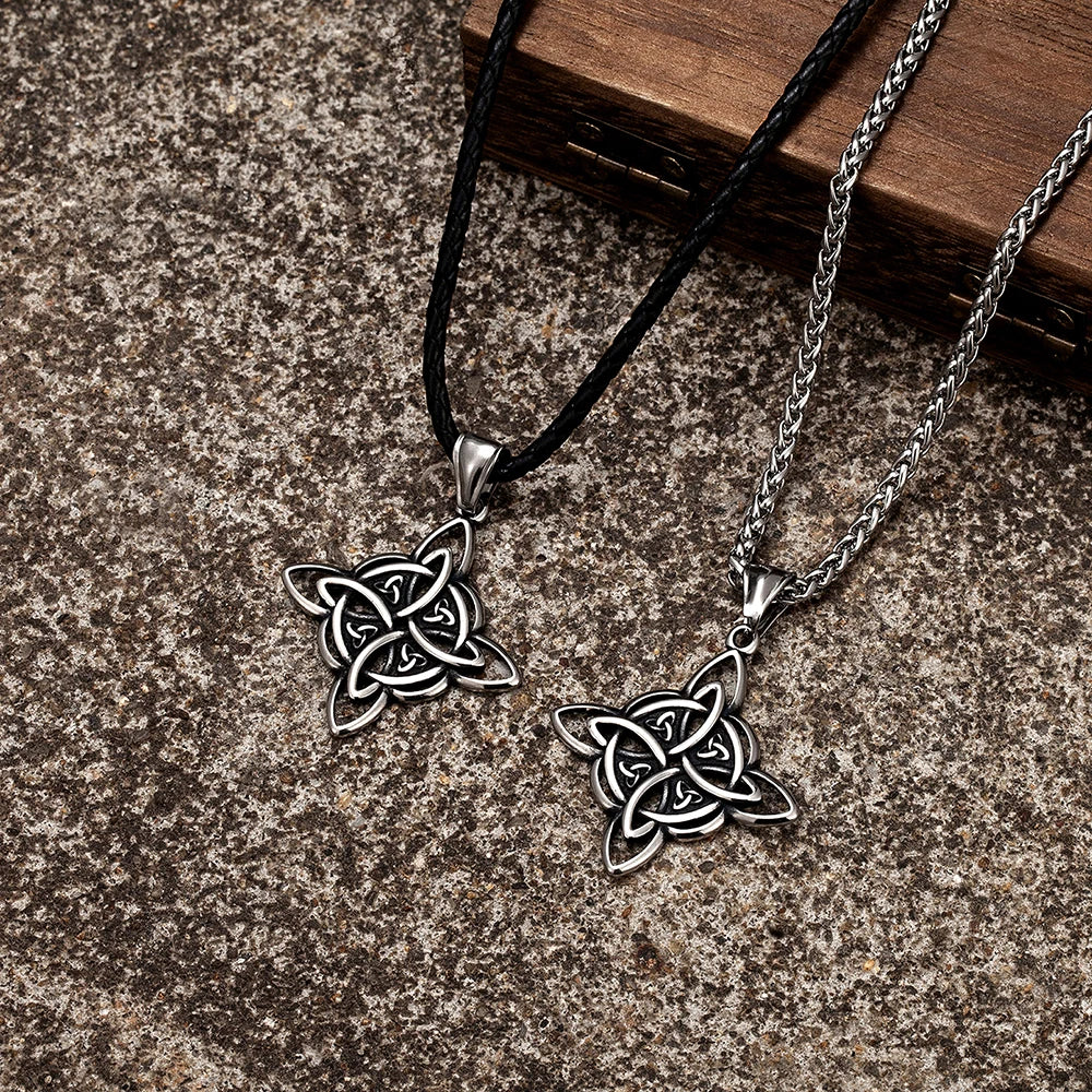 PENDRA Celtic Knot Rune Punk Necklace
