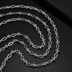 Hiphop Lips Necklaces for Men Boys,Never Fade Irregular Knot Splicing Collars,Cool Rock Punk Jewelry Gifts