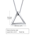 PENDRA Triangle Viking Pendant Necklace