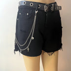 PENDRA Moonstar Rivet Waist Chain Keychain