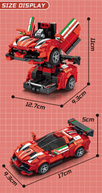 PENDRA Transfrom Racing Robot Building Set