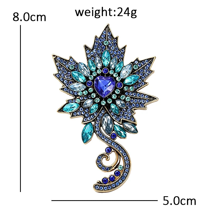 PENDRA Versailles Vintage Palace Flower Brooch